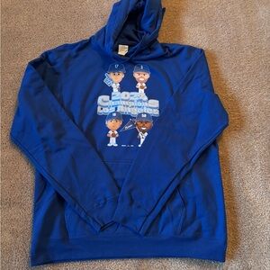 Dodgers 2024 World Champions Blue Graphic Hoodie